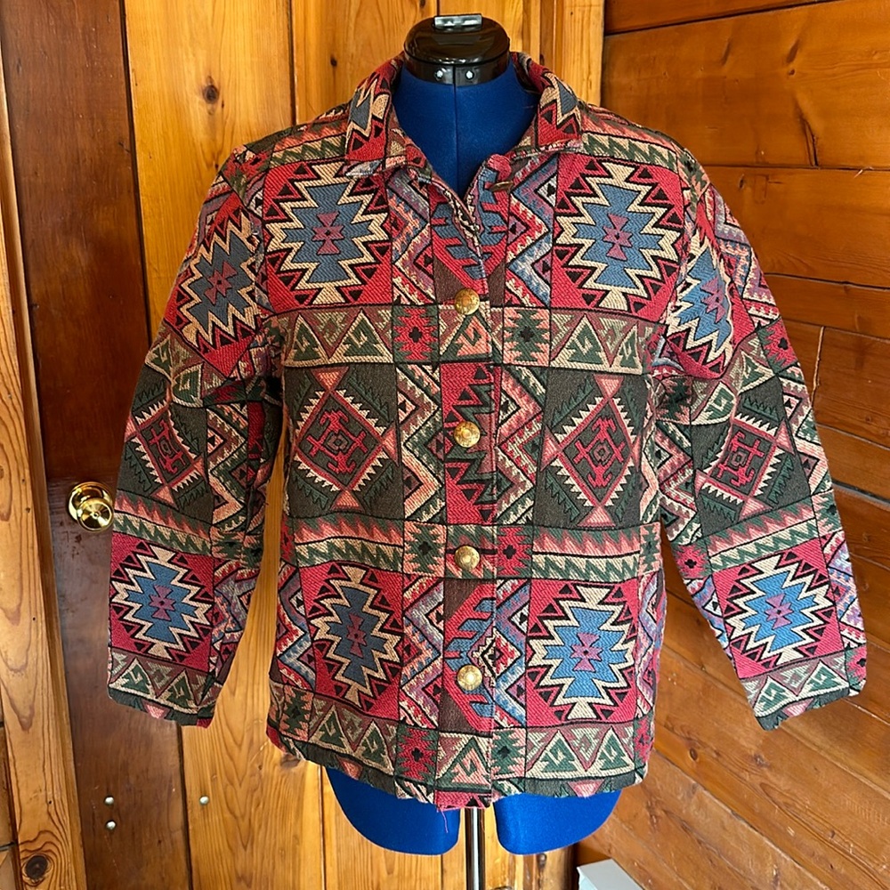 Orvis Vintage Tapestry Jacket Size Large